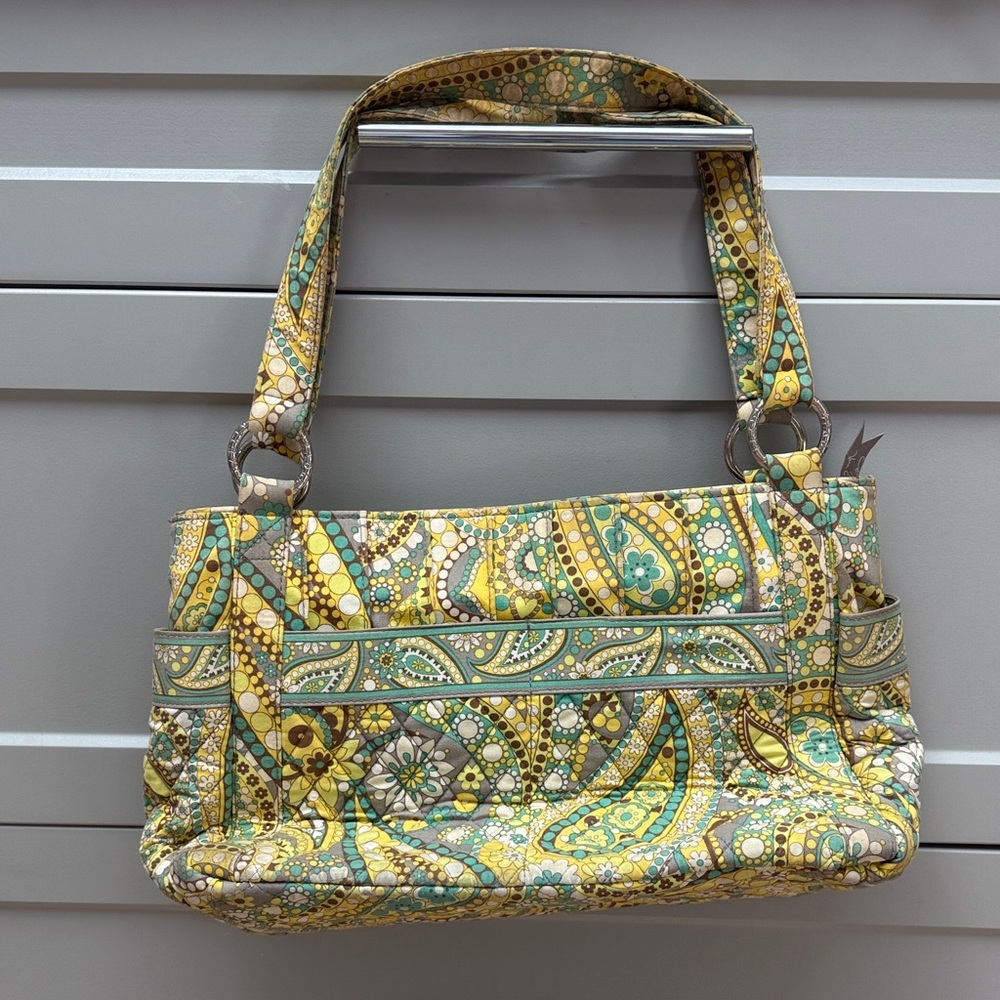 Vera Bradley Bag Patterned Yellow and Green